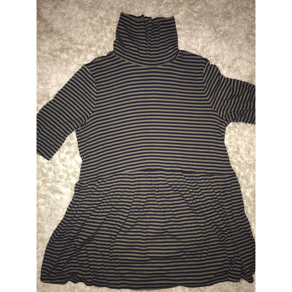 Olive baby doll maternity shirt